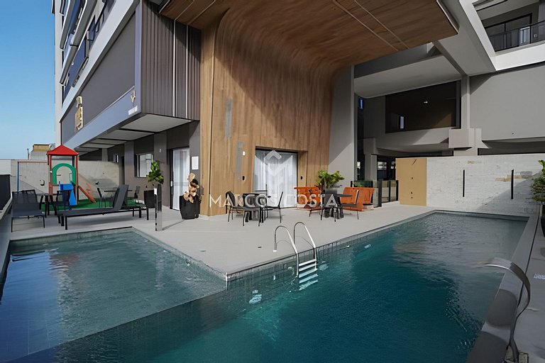Apartamento 02 dormitórios Alto padrão na praia de Bombas (A